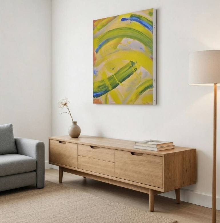 Original Abstract Expressionism Abstract Painting by André Pillay