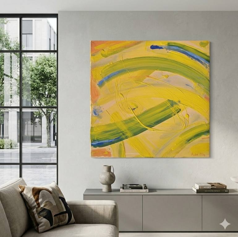 Original Abstract Expressionism Abstract Painting by Andre Pillay