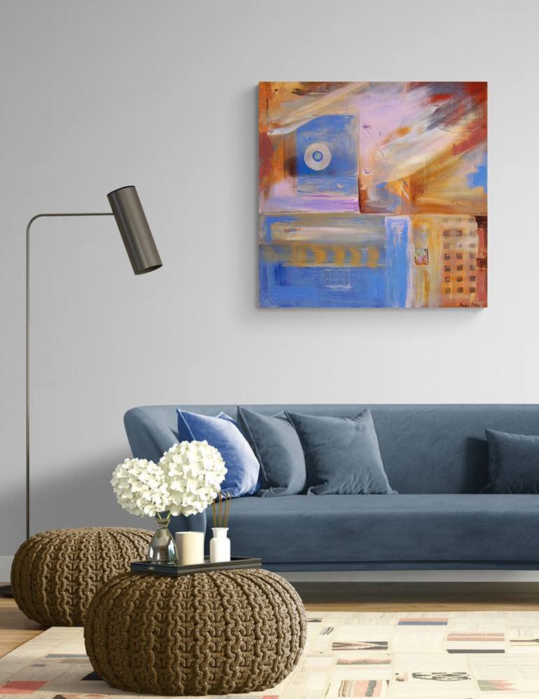 Original Abstract Expressionism Abstract Painting by André Pillay
