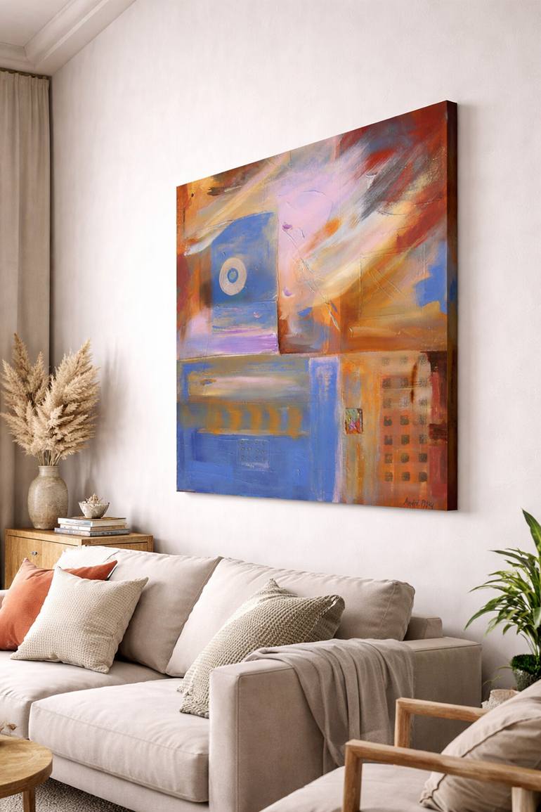 Original Abstract Expressionism Abstract Painting by André Pillay