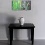 Painting on wall with table