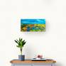Painting on light colour wall.
