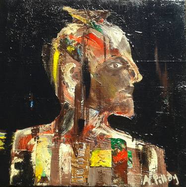 Original Abstract Portrait Paintings by André Pillay