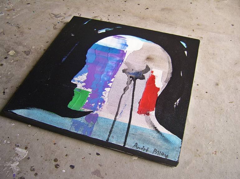 Original Portraiture Abstract Painting by André Pillay