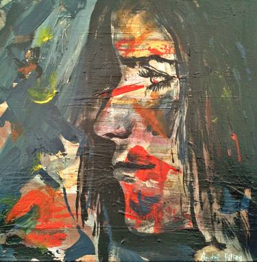 Original Abstract Expressionism Portrait Paintings by André Pillay