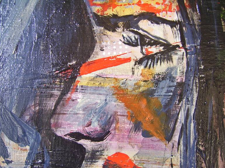 Original Abstract Expressionism Portrait Painting by André Pillay