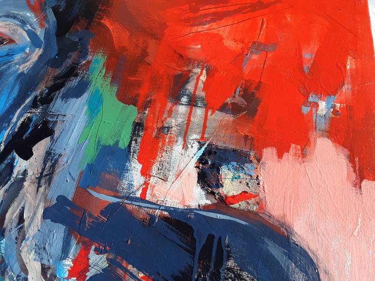 Original Abstract People Painting by Andre Pillay