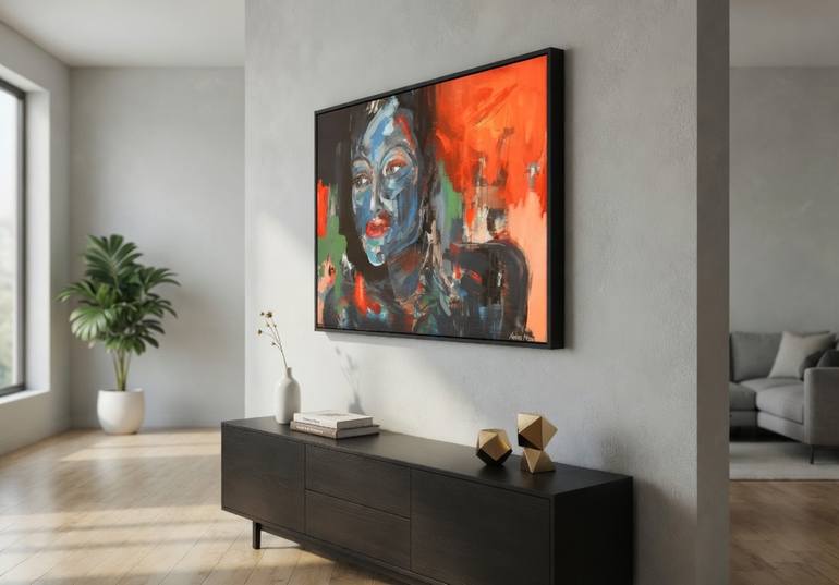 Original Abstract People Painting by André Pillay