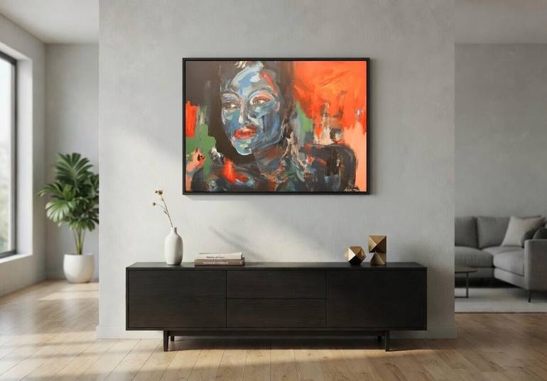 Original Abstract People Painting by André Pillay