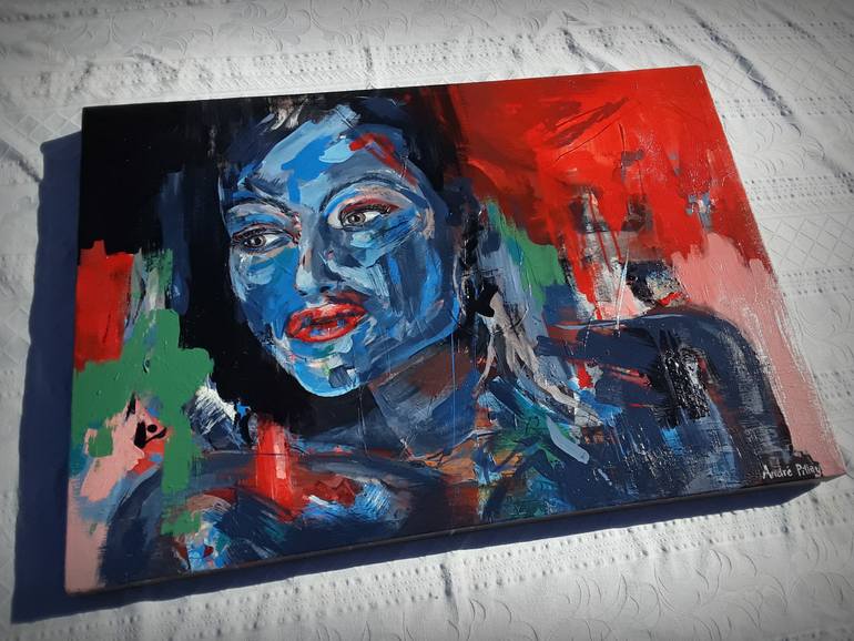 Original Abstract People Painting by Andre Pillay