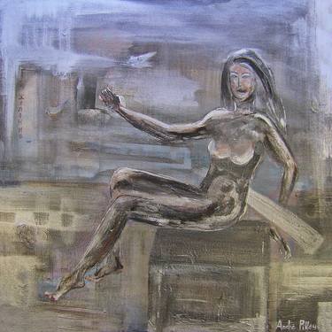 Print of Expressionism Nude Paintings by André Pillay