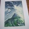 Painting in mat-mount frame.