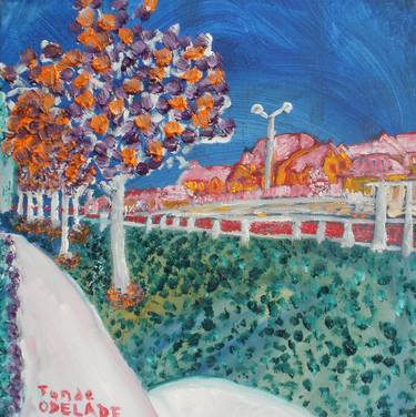 Print of Impressionism Places Paintings by Tunde Odelade