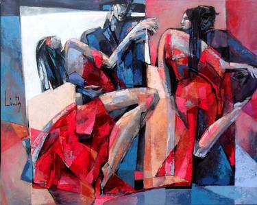 Print of Cubism Performing Arts Paintings by Michaela Lintis