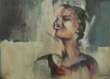 Original Abstract Expressionism Portrait Paintings by Tara Giovanna Mancini