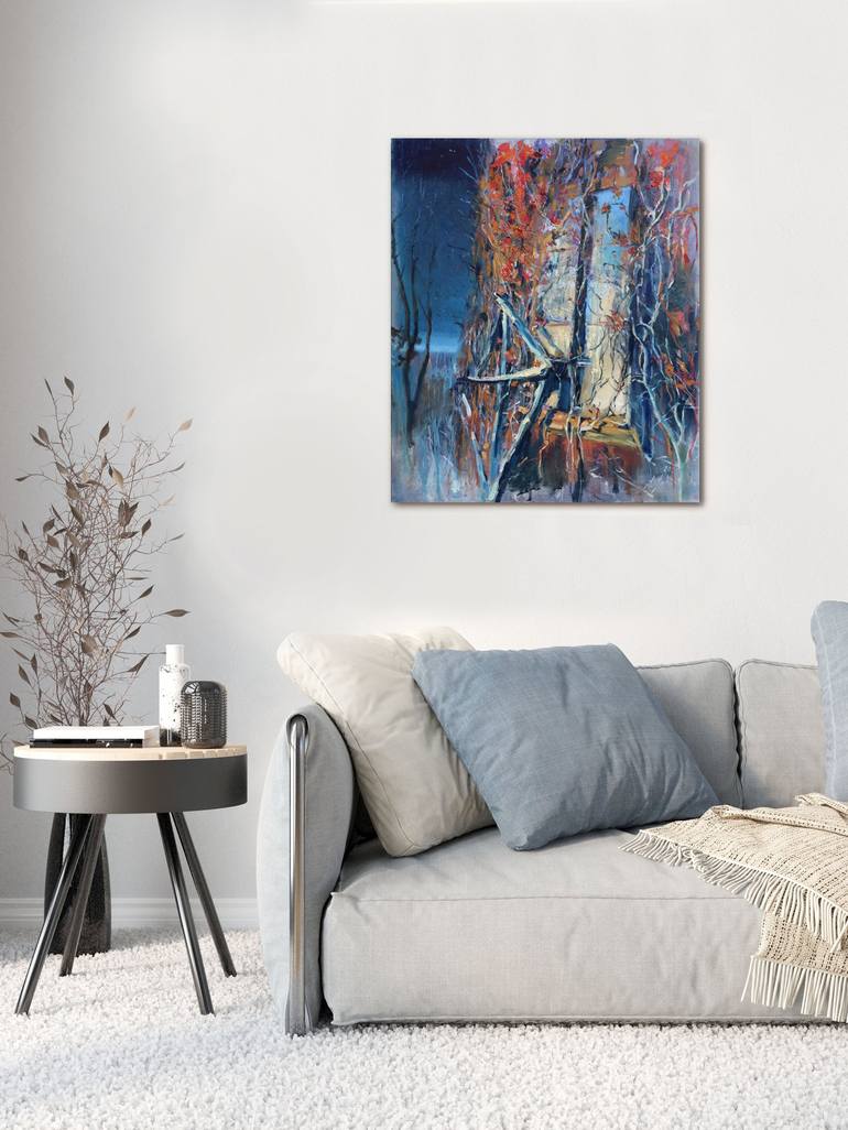 Original Realism Seasons Painting by Monika Malinowska