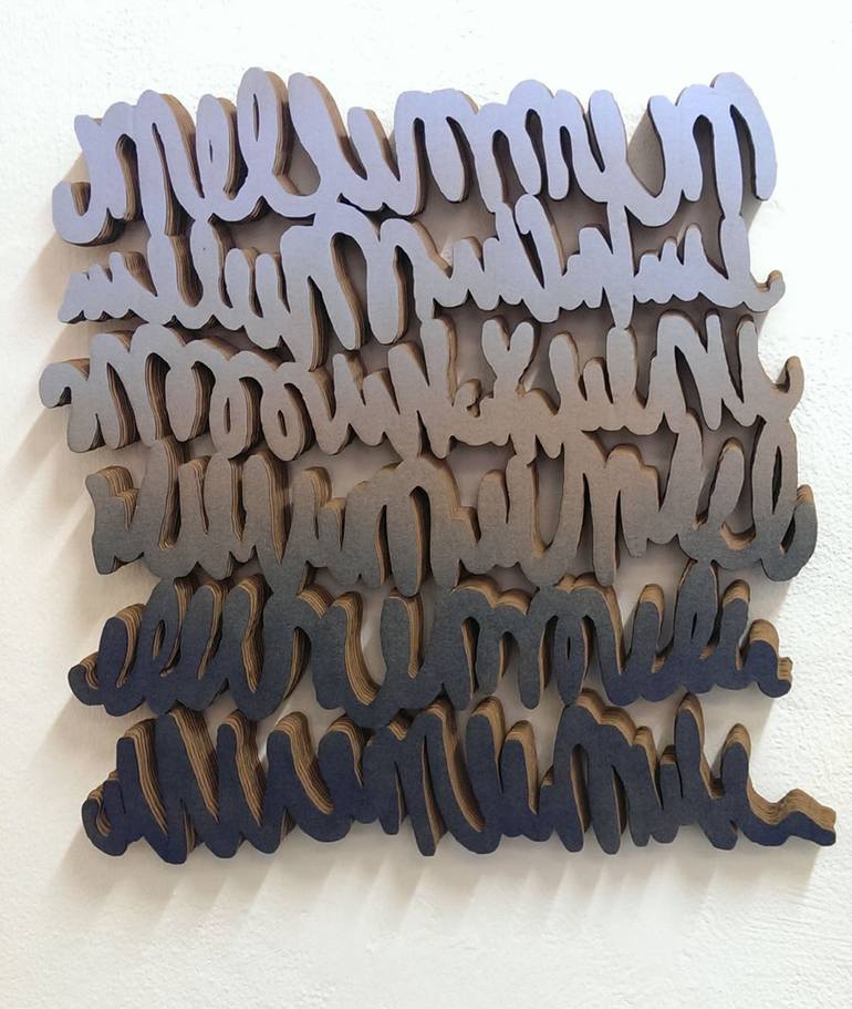 Print of Calligraphy Sculpture by val wecerka