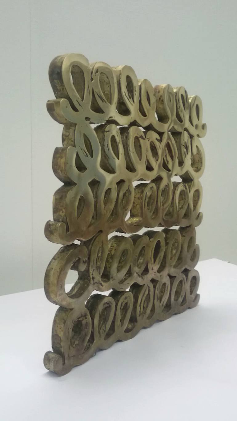 Original bronze Abstract Sculpture by val wecerka