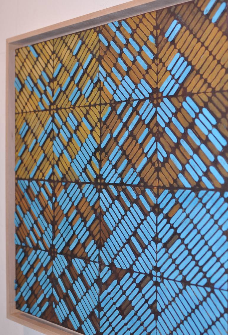 Original Geometric Painting by val wecerka