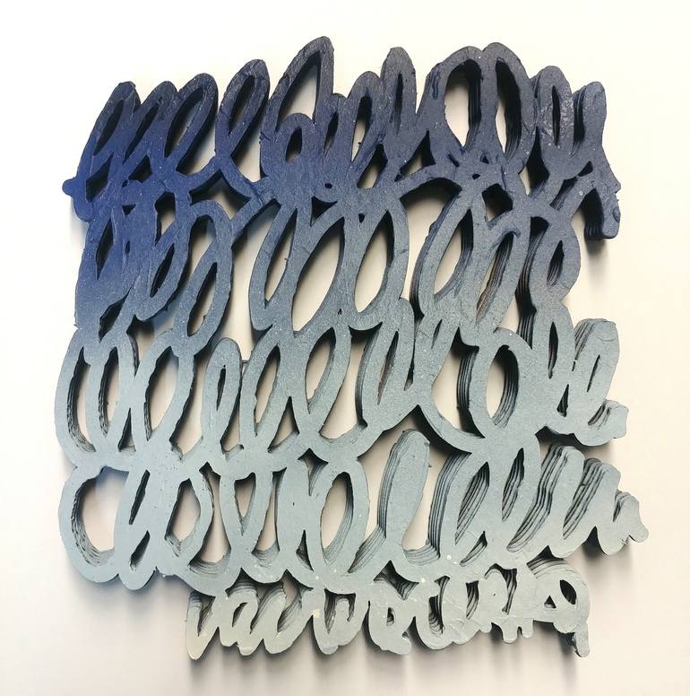 Print of letter Abstract Sculpture by val wecerka