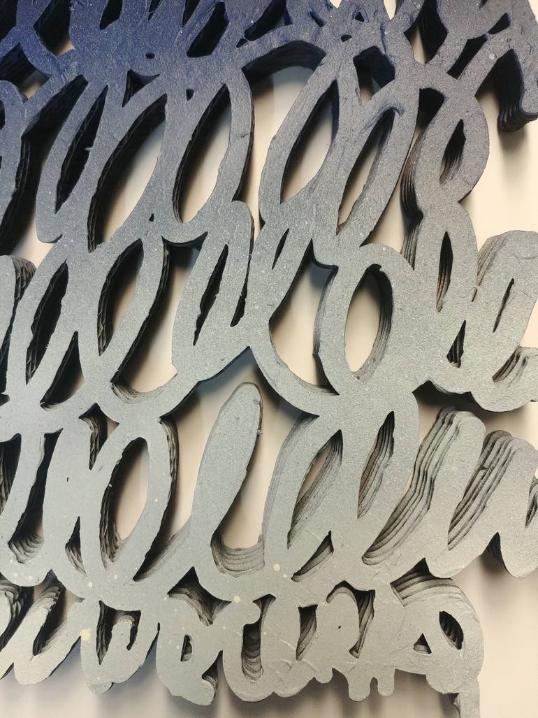 Original letter Abstract Sculpture by Val Wecerka