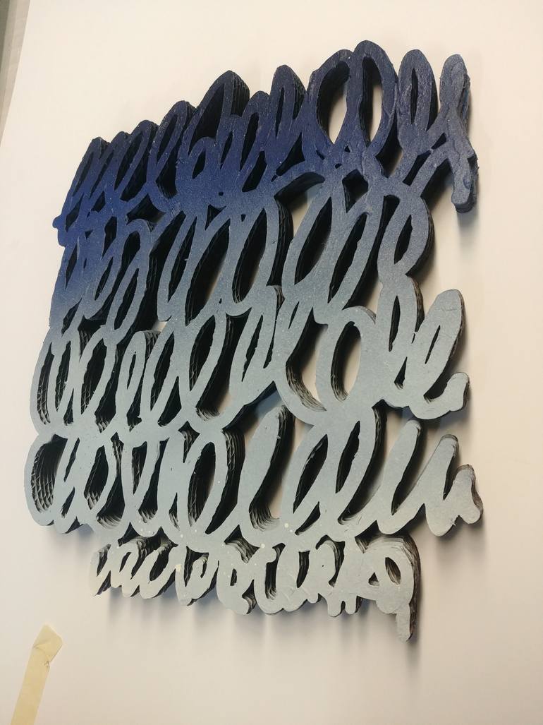 Original letter Abstract Sculpture by Val Wecerka