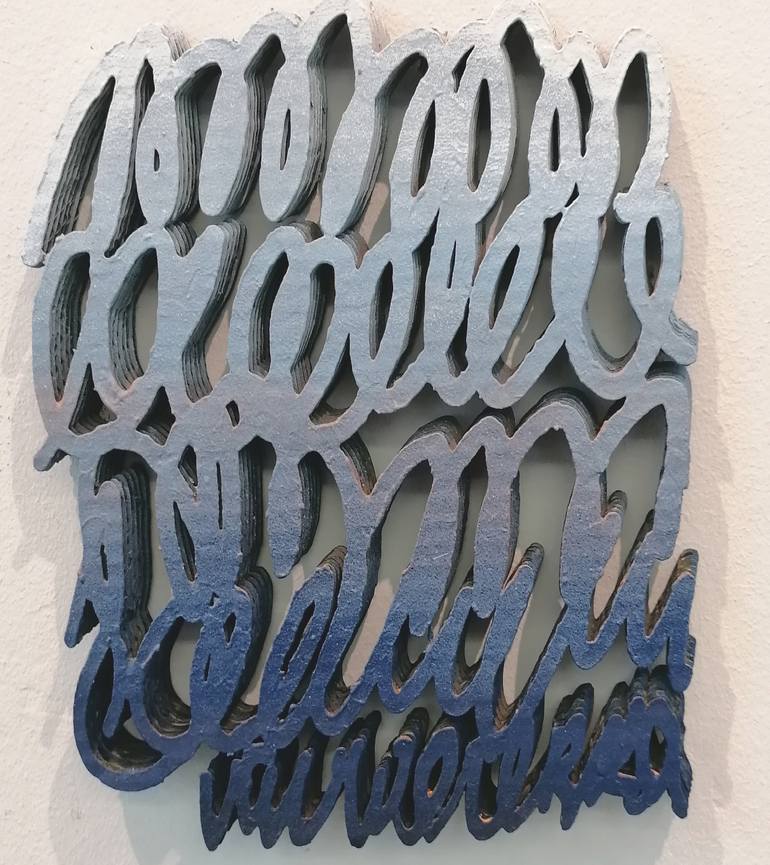 Print of Abstract Calligraphy Sculpture by val wecerka