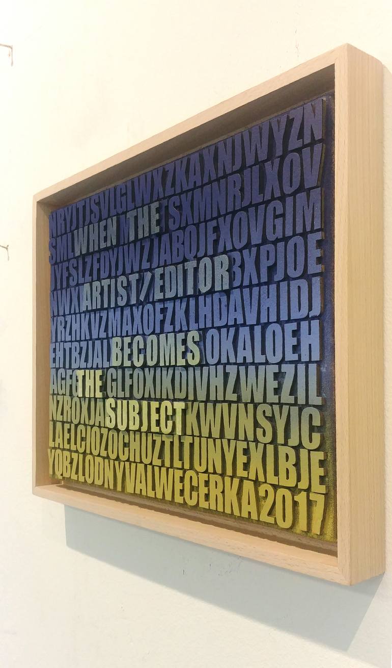 Original Typography Painting by val wecerka