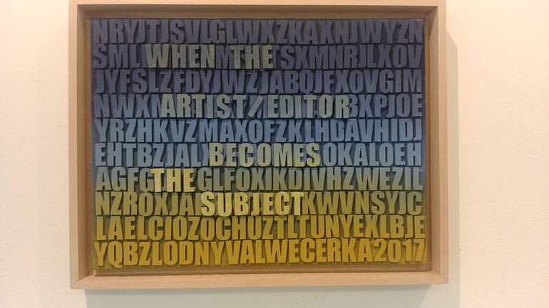 Original Typography Painting by val wecerka