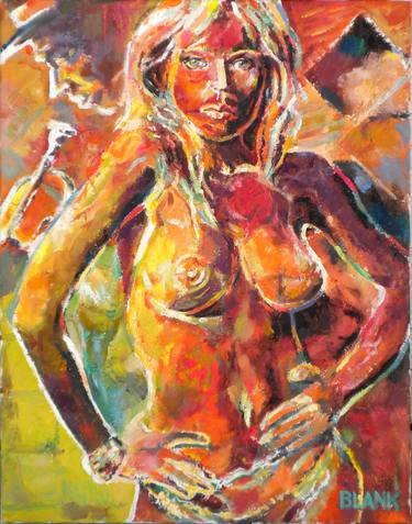 Original Nude Painting by Jerry Blank