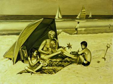 Print of Beach Paintings by Leo Wijnhoven