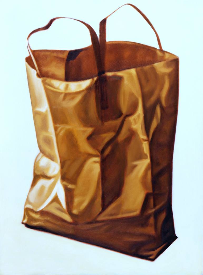 Paper bag painting hot sale