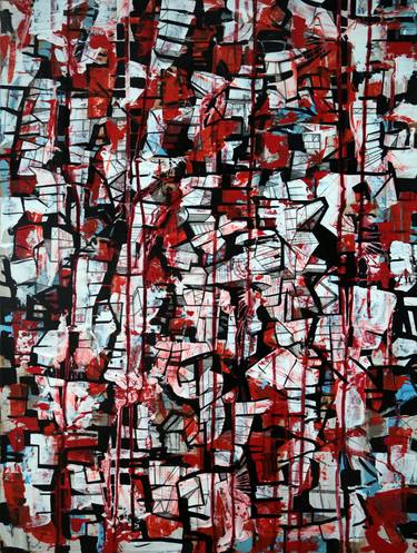 Original Conceptual Abstract Painting by Francis Walker