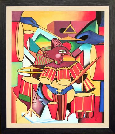 Print of Cubism Music Paintings by Srdjan Cincar