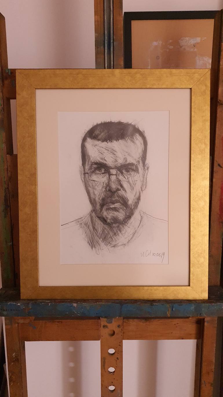 Original Portrait Drawing by Ilian Savkov