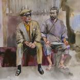 Akira Kurosawa and Toshiro Mifune by Ilian Savkov