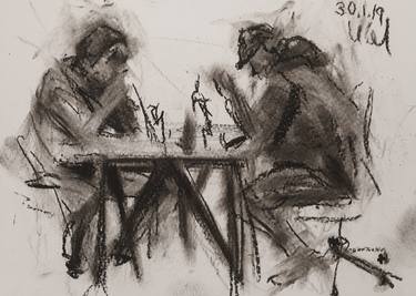 Print of People Drawings by Ilian Savkov