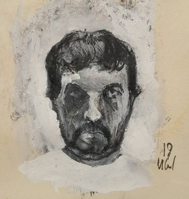 Original Expressionism Portrait Drawings by Ilian Savkov