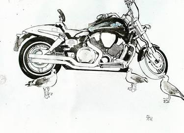 Print of Conceptual Bike Drawings by Ilian Savkov