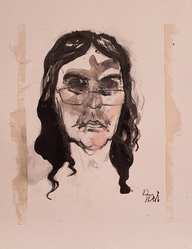 Original Expressionism Portrait Drawings by Ilian Savkov