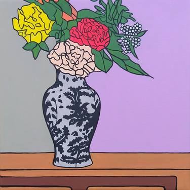 Roses in a Chinese Vase No. 6 thumb