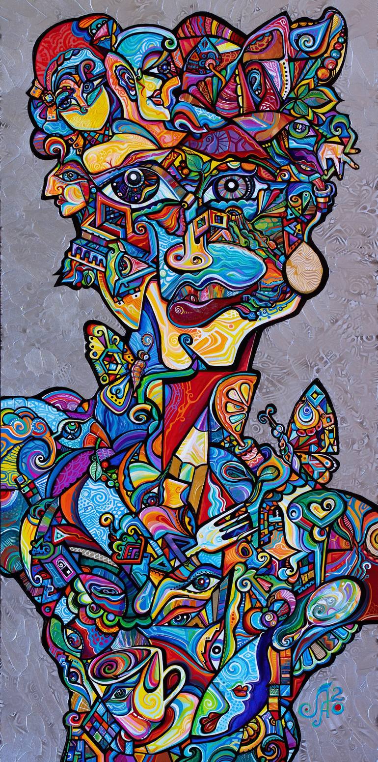 Print of Cubism Fantasy Painting by Alex Arshansky