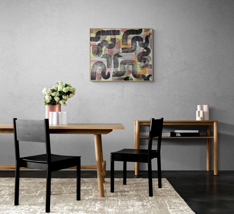 Original Abstract Expressionism Abstract Painting by Sumit Mehndiratta