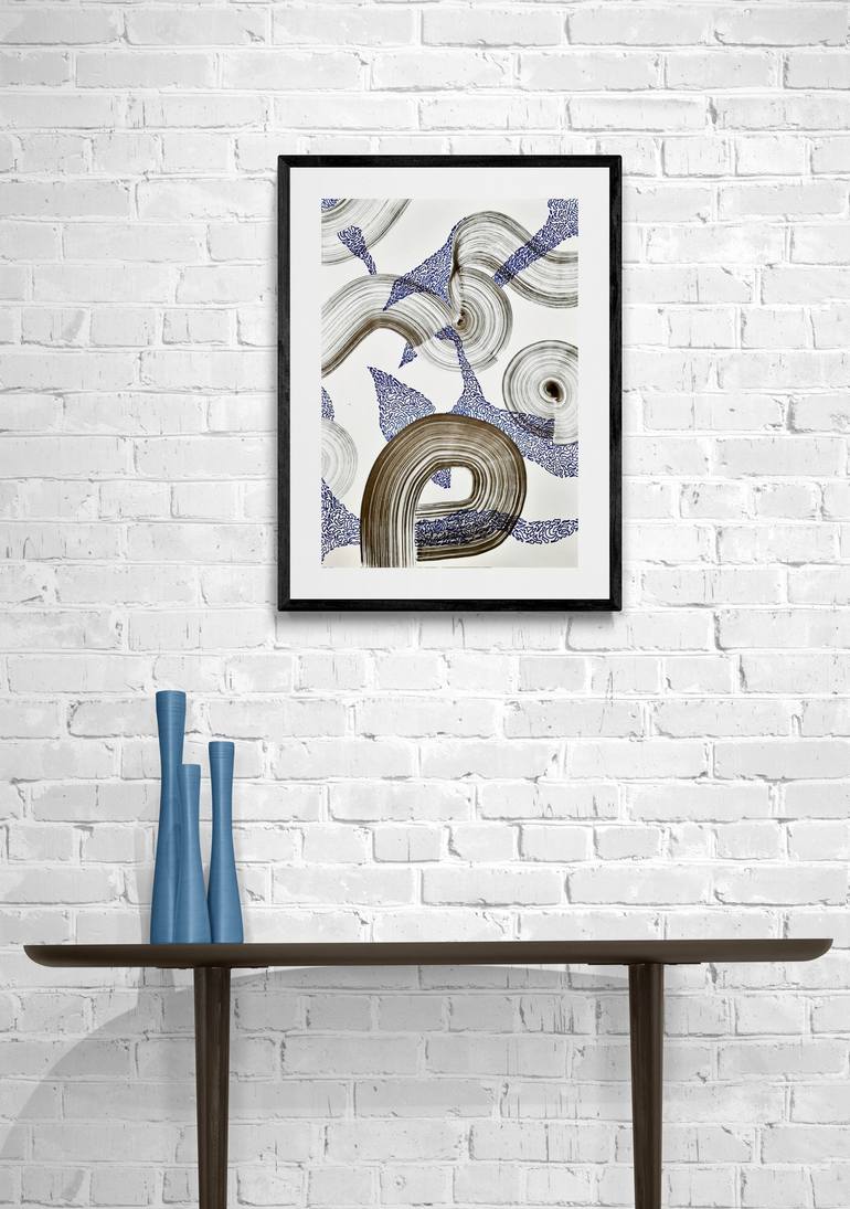 Original Abstract Drawing by Sumit Mehndiratta