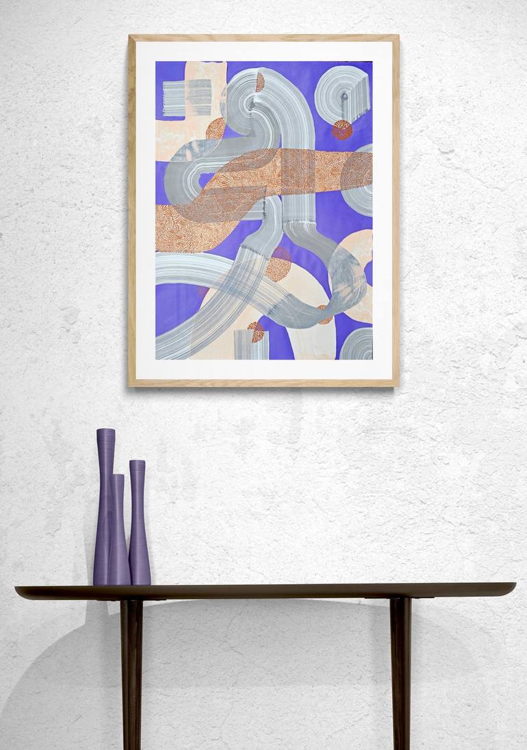 Original Contemporary Abstract Drawing by Sumit Mehndiratta