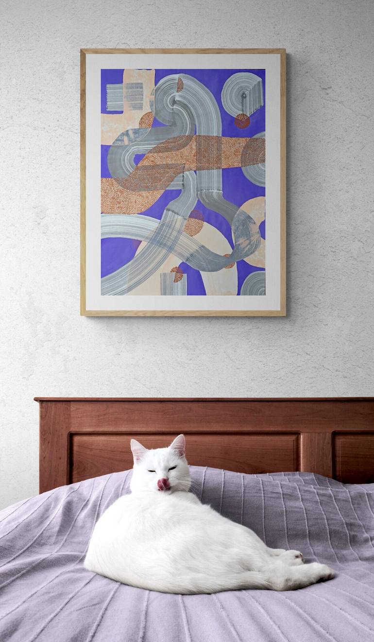 Original Contemporary Abstract Drawing by Sumit Mehndiratta