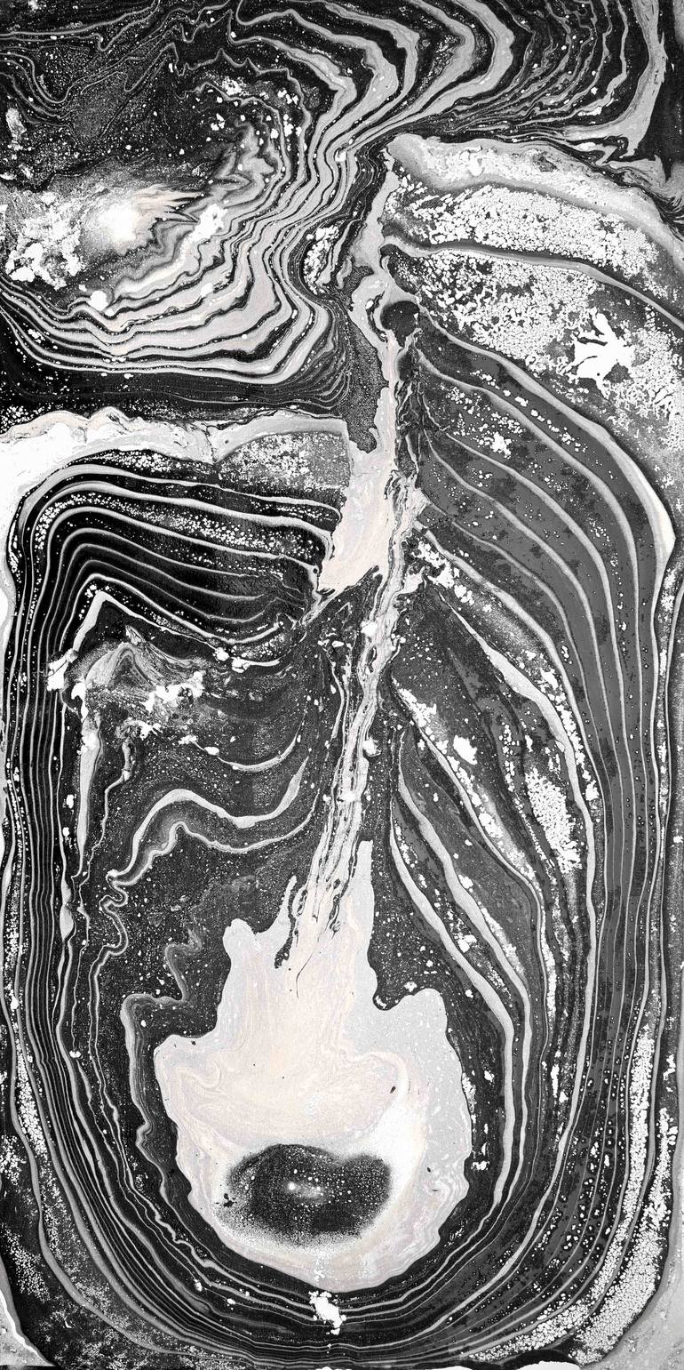 Original Abstract Expressionism Abstract Painting by Sumit Mehndiratta