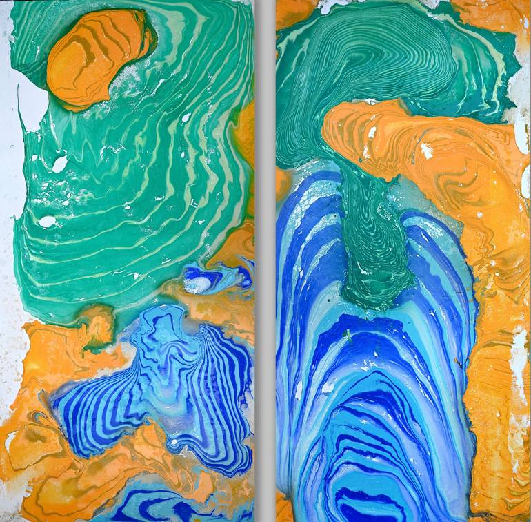 Print of Abstract Expressionism Abstract Paintings by Sumit Mehndiratta