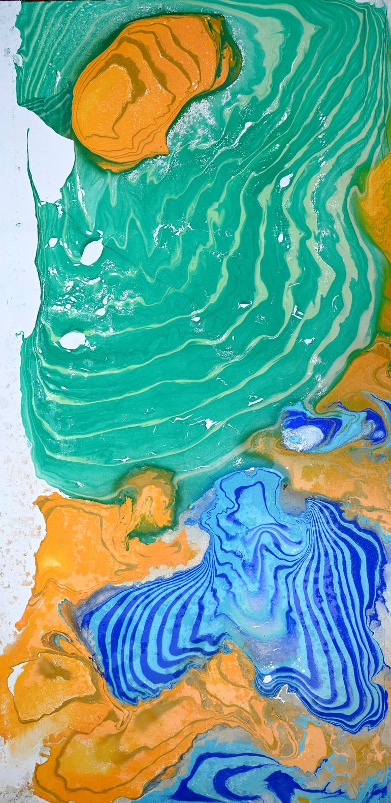 Original Abstract Expressionism Abstract Painting by Sumit Mehndiratta