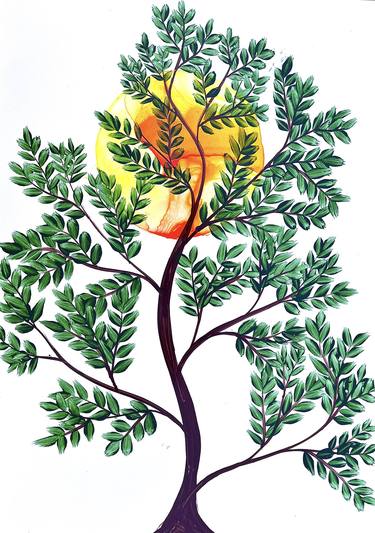 Print of Impressionism Botanic Paintings by Sumit Mehndiratta